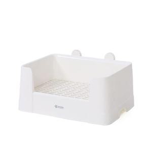 플라스틱 토끼화장실 트레이 누수방지 그물망 토끼 친칠라 투명 서빙 휴대용 트레이형 다기능