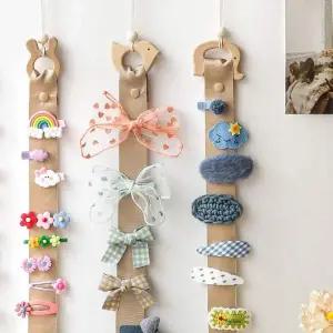 P1 우드 헤어핀 머리핀 정리대 새