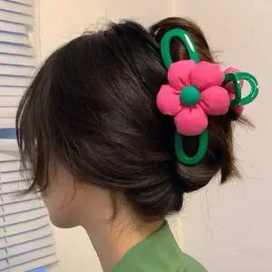 올림 긴 머리 반묶음 왕 헤어 삔 대형 큰 꽃 집게 핀 왕집게핀