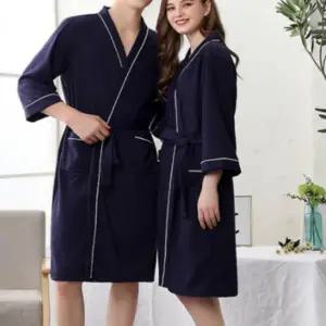 샤워가운 목욕 골프 호텔 남녀 로브 와플 클래식