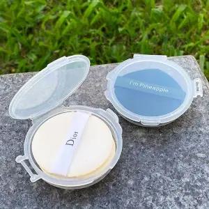 양면 에어 쿠션 퍼프 케이스 보관함 휴대용 여행용 화장퍼프케이스