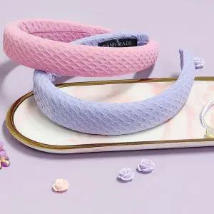 크림 와플 헤어 루프