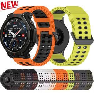 아마즈핏 T-Rex3 Pro 48mm/밸런스 2-1 스포츠 시계밴드용 22mm 오션 실리콘 스트랩, 샤오미 워치 5,  GT6 4