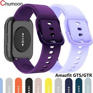 Amazfit bip5 GTS 4 3 2 GTS2mini Gtr 42mm 실리콘 팔찌  갤럭시 시계 6 5 스트랩 용 밴드