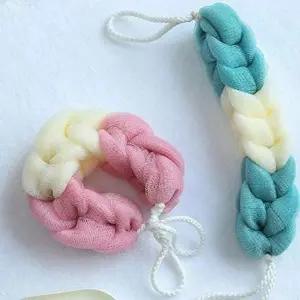 샤워롱타올 목욕 꽈배기 샤워 롱타올 타올 목욕롱타올