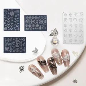 [골드스마일]네일아트 DIY 초슬림 3D 파츠용 실리콘 멀티 네일몰드