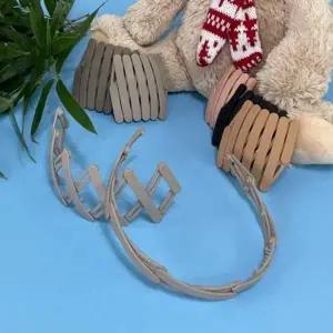 자바라 머리띠 남자헤어밴드 그레이 포켓 가방속 접는