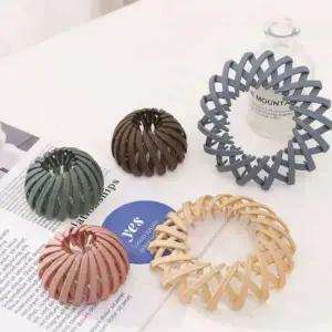 볼륨 겨울머리핀 머리핀 반묶음