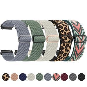 갤럭시 시계 용 탄성 나일론 스트랩 7 6 4 5 40mm 44mm/5 Pro/4 클래식 47mm/액티브 2/시계 3 밴드