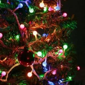 ( )캠핑 차박 인테리어 100구 앵두 칼라 전구5M 크리스