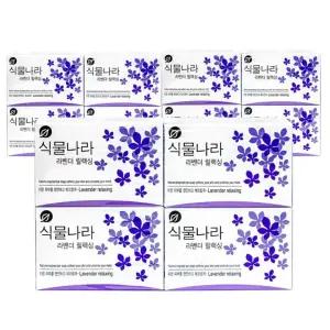 식물나라 라벤더 릴렉싱 세안 비누 90g 4입 3개
