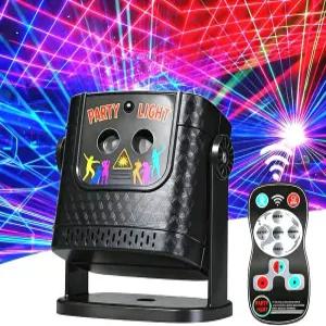 파티 조명 DJ 디스코 스트로브스코픽 USB 프로젝터 및 리모컨 휴대용 가족 모임 캠핑 크리스마스 할로윈