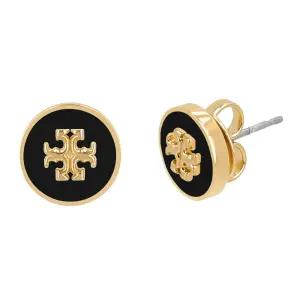 여성 키라 서클 로고 에나멜 스터드 귀걸이(90547 720)