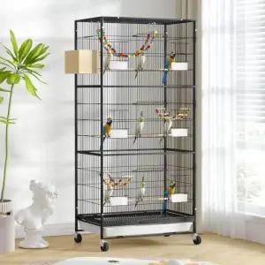 앵무새 놀이터 새장 대형 사육장 잉꼬 애완조 바퀴 이동장 울타리