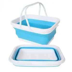 [하프클럽/]캠핑 설거지통 세차 버킷 자바라 용기 12L