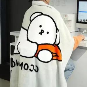 ( )캐릭터 무릎담요 꼬망 담요 사무실 캠핑 차량 차박 카페 수험생 여행