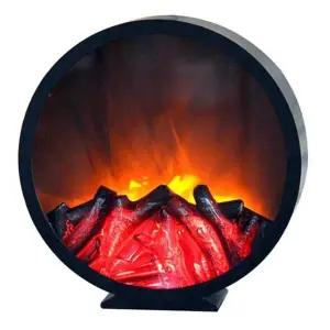 [하프클럽/]인테리어조명 인테리어 수면등 불멍 라운드형