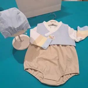 [보리보리/아가방]아가방 CB01 남아 한복 바디수트(조끼) 01S027902