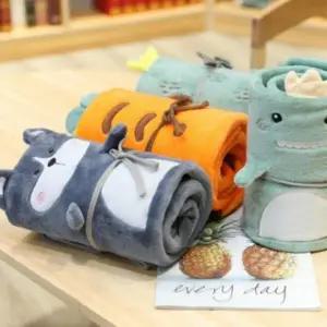 캐릭터 휴대용 극세사 차박 캠핑 블랭킷 무릎 담요