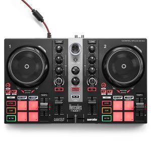 Hercules DJControl Inpulse 200 MK2 이상적인 DJ 컨트롤러, 소프트웨어 및 튜토리얼 혼합 학습용, 블랙