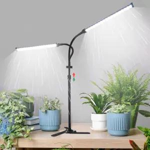 CalKoo 2025 실내 식물 재배를 위한 전문가용 성장 조명 6000K 풀 스펙트럼 126 LED 높이 조절 가능