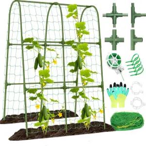 키 큰 침대용 테투터 오이 트렐리스 야외 식물 등반용 정원 아치 봄 채소용 금속 토마토용 콩 완두콩 포도