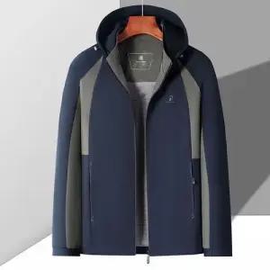 호크아이 남성 캐주얼 데일리룩 점퍼 야상사파리 봄가을 배색 후드 야상 바람막이 트렌치코트 KUK3