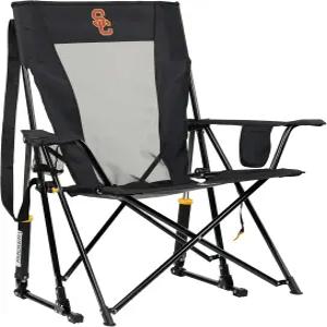 GCI 야외 컴포트 프로 로커 캠핑 의자 내구성이 뛰어난 팔걸이와 음료 홀더가 있는 휴대용 접이식 흔들의자