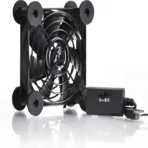 SCCCF 조용한 80mm USB 팬 플랫 패널 Xbox DVR 플레이스테이션 라우터 TV 수신기 컴퓨터 캐비닛 쿨러용 5V