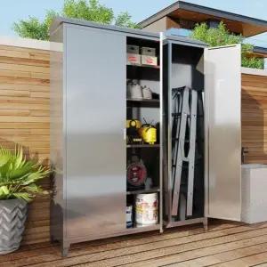 야외 캐비닛 철제 간이창고 스테인리스 스틸 수납함 보관함