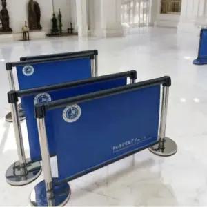 이동식 펜스 대기줄 안전 스테인리스 전시 울타리 가이드 라인형