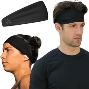 여성 및 남성용 템플 테이프 스웨트 밴드 운동 헤드밴드 - 수분 흡수 스포츠 달리기 사이클링 요가 축구