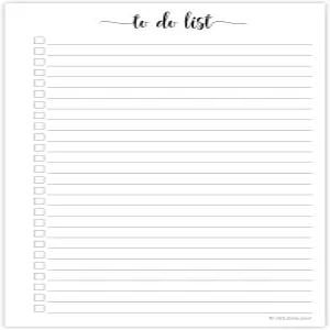 321 할 일 완료 플래너 리필 페이지용 메모장 - 미국산 50 장 5.5x8.5 계획 체크리스트 노트 왼쪽 구멍