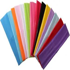 Zapire 14pcs 혼합 색상 요가 스포츠 여성용 헤드밴드 - 부드러운 신축성 스트레칭 소녀 운동용