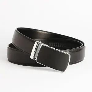 MZ_정장 자동버클 벨트 120cm남성용 블랙 가죽 허리띠