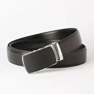 MZ_올블랙 정장벨트 라운드 소가죽 벨트(120cm)