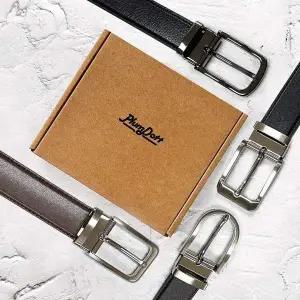 [오너클랜]TBZ 국산 플럼도트 소가죽유공벨트 선물상자포함 허리띠