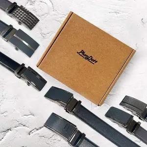 [오너클랜]TBZ 국산 플럼도트 소가죽자동벨트 선물박스포함 허리띠