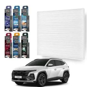 [하프클럽/]현대모비스 투싼 에어컨 필터 방향제세트