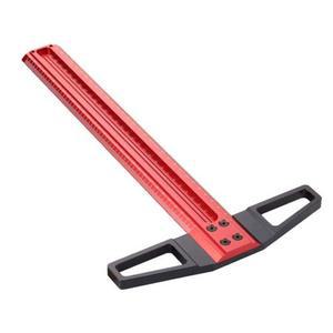 정밀 작업용 목공 T자 눈금자 알루미늄 합금 직각자 마킹 케가끼 멀티 툴 T300mm 핸들 잉 타공 구멍 자 줄자