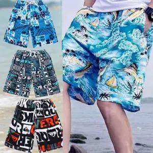 [셀러에이드]TBZ 남녀공용 아이스소재 비치웨어 밴딩 바지 남자수영복