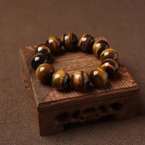 [셀러에이드]TBZ 타이거 아이스톤 브레이슬릿 불교 팔찌 18mm