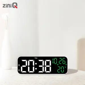 LED 무소음 전자알람시계 온도 날짜 시간 타이머기능 탁상용 ZQ-CM500