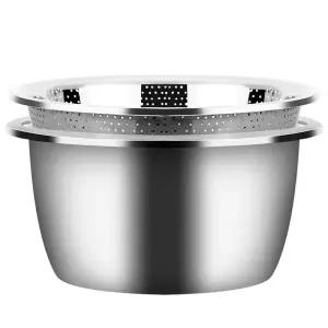 업소용 타공 채망 소쿠리 거름망 김장 스텐채반 대형