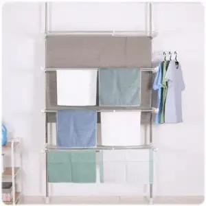 [SBD] 접이식 폭조절가능 공간활용 기둥형 4단 빨래건조대