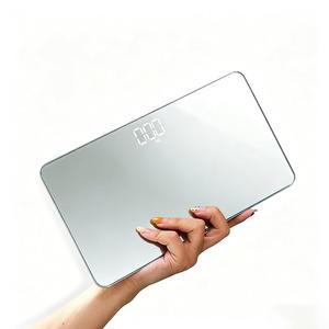 체중계, 베누고팔란 소형 휴대용 체중계 디지털 욕실 거울 저울 개인 을 위한 미니 전자 저울, 바디 테이프 측정 포함(충전 가능)