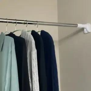 못없이설치 스테인레스 압축봉 커튼봉 걸이봉 건조봉 1개 최대140cm