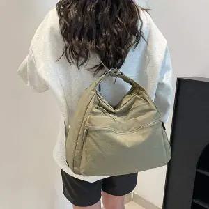 [오너클랜]WL 데일리 백 나일론 숄더 백팩 직장인 출근 가방 카키 천가방