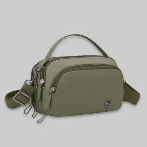 [오너클랜]WL 여자 가벼운 여행 미니 크로스 백 폰 가방 카키 예쁜크로스백