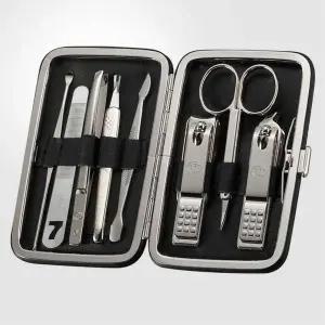 [셀러에이드]TBZ 고급 네일케어 인조가죽 손톱깎이세트-블랙 네일도구